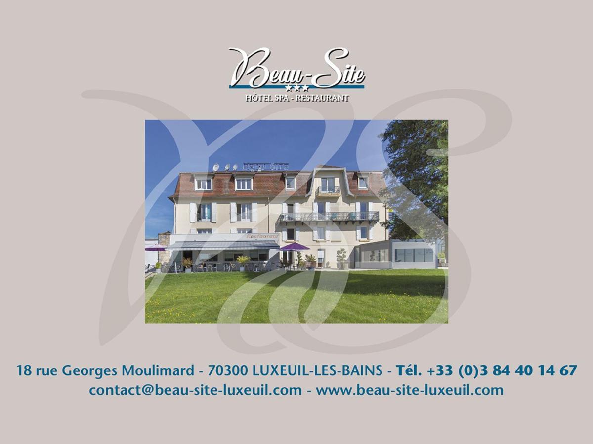 Logis Hotel Restaurant Spa Beau Site Luxeuil-les-Bains Eksteriør bilde